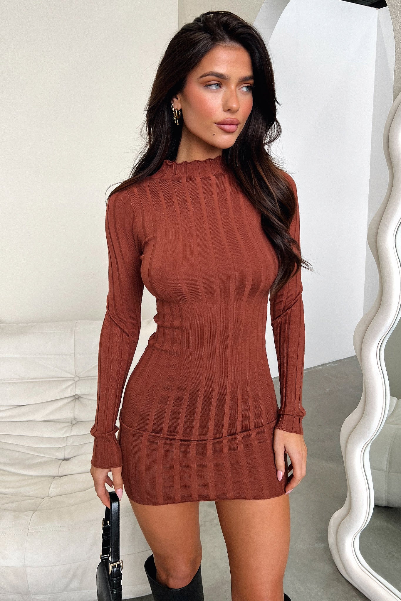 Emily Dress - Brown