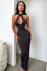 Gianna Maxi Dress - Dark Charcoal