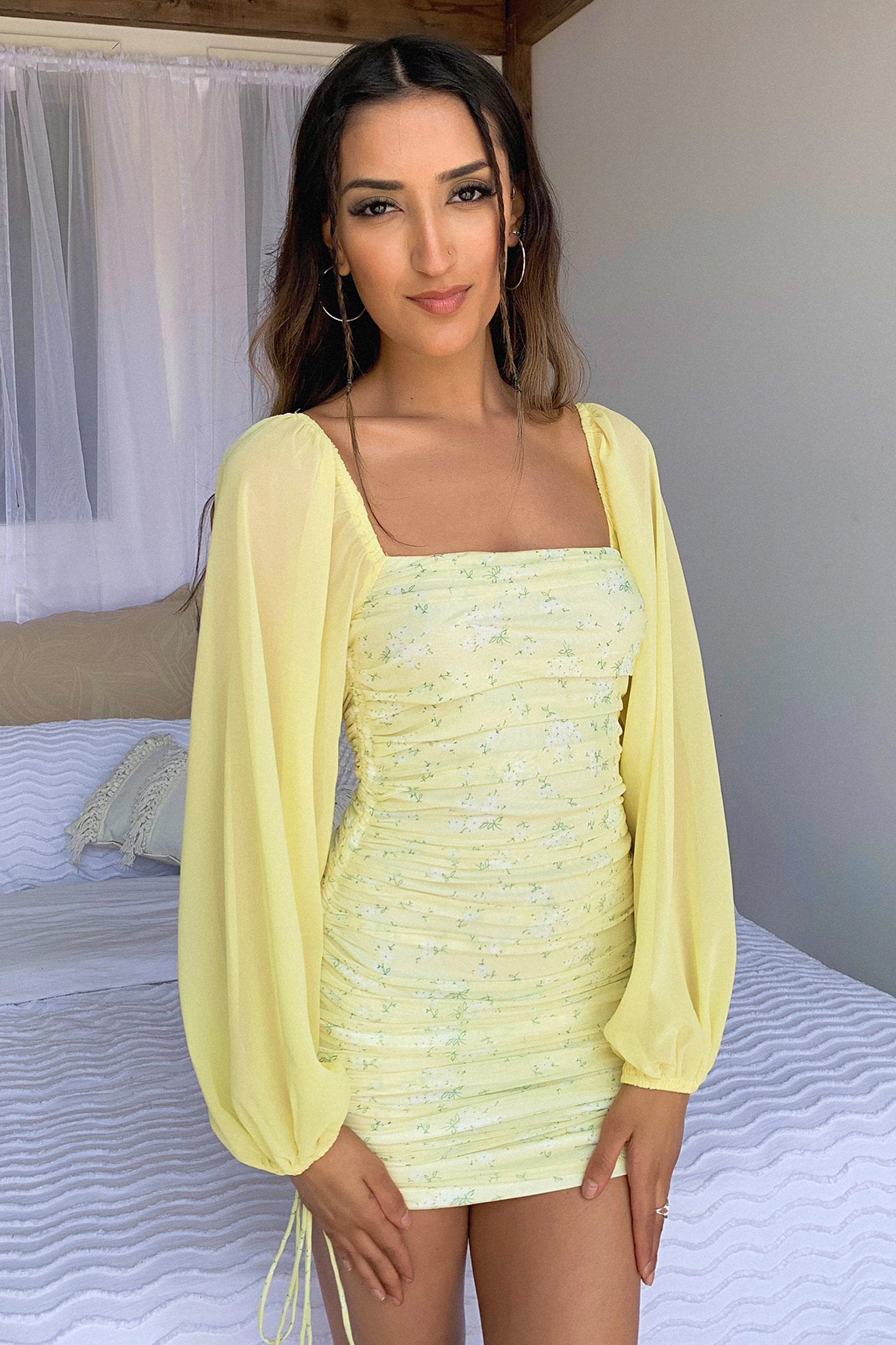 Lorde Dress - Yellow Floral