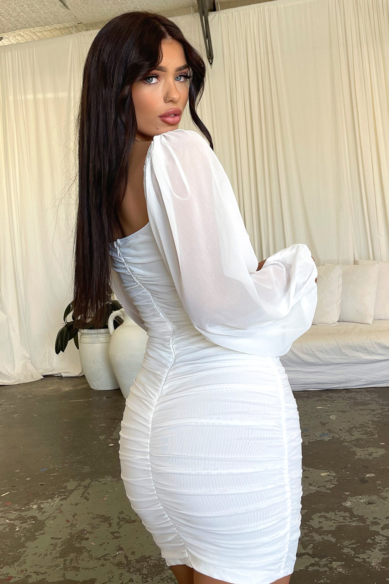Octavia Dress - White
