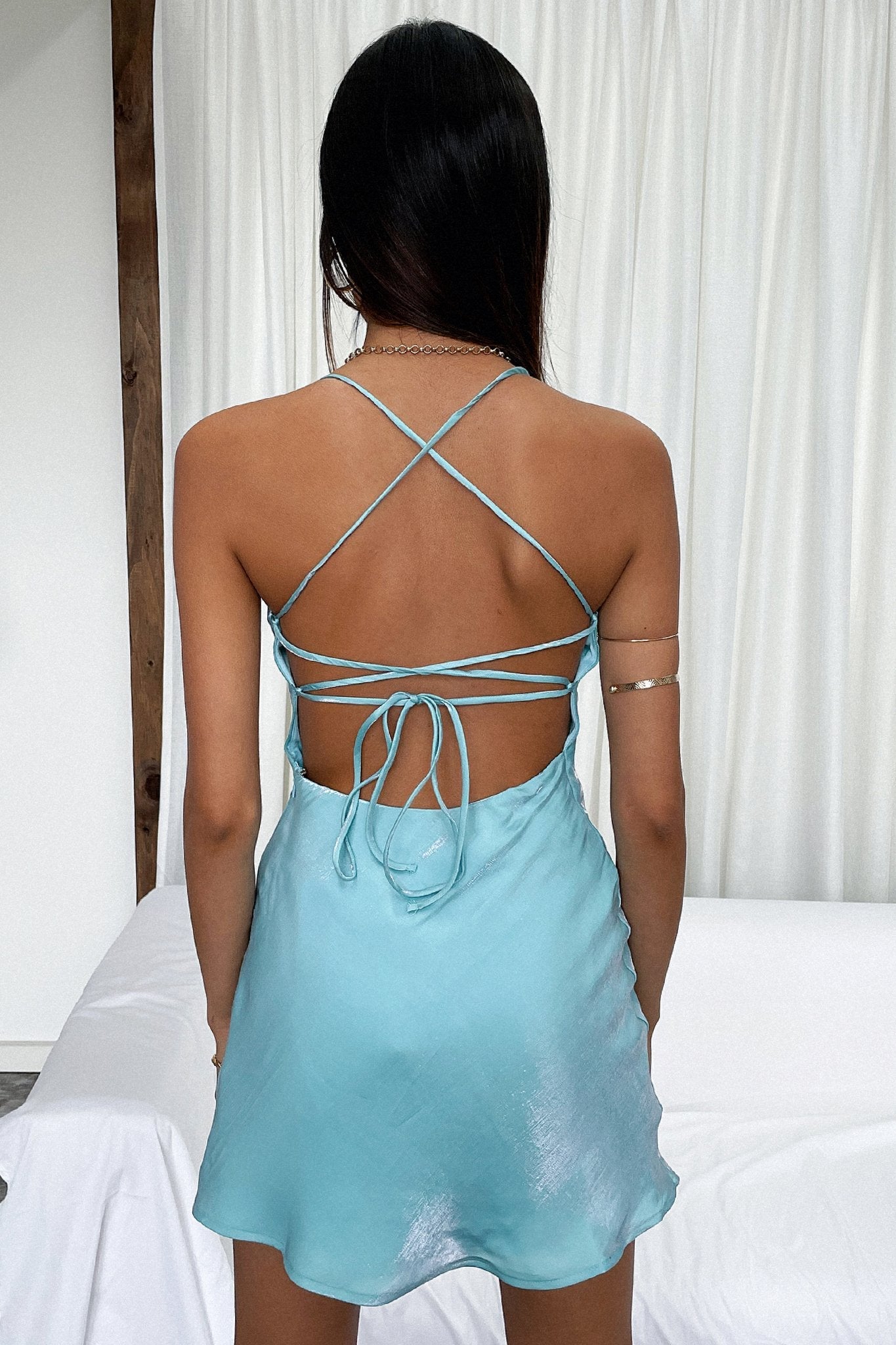 Olivia Dress - Blue Shimmer